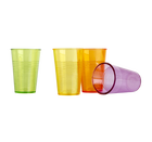 סט 4 כוסות אקריל - צהוב image number 1